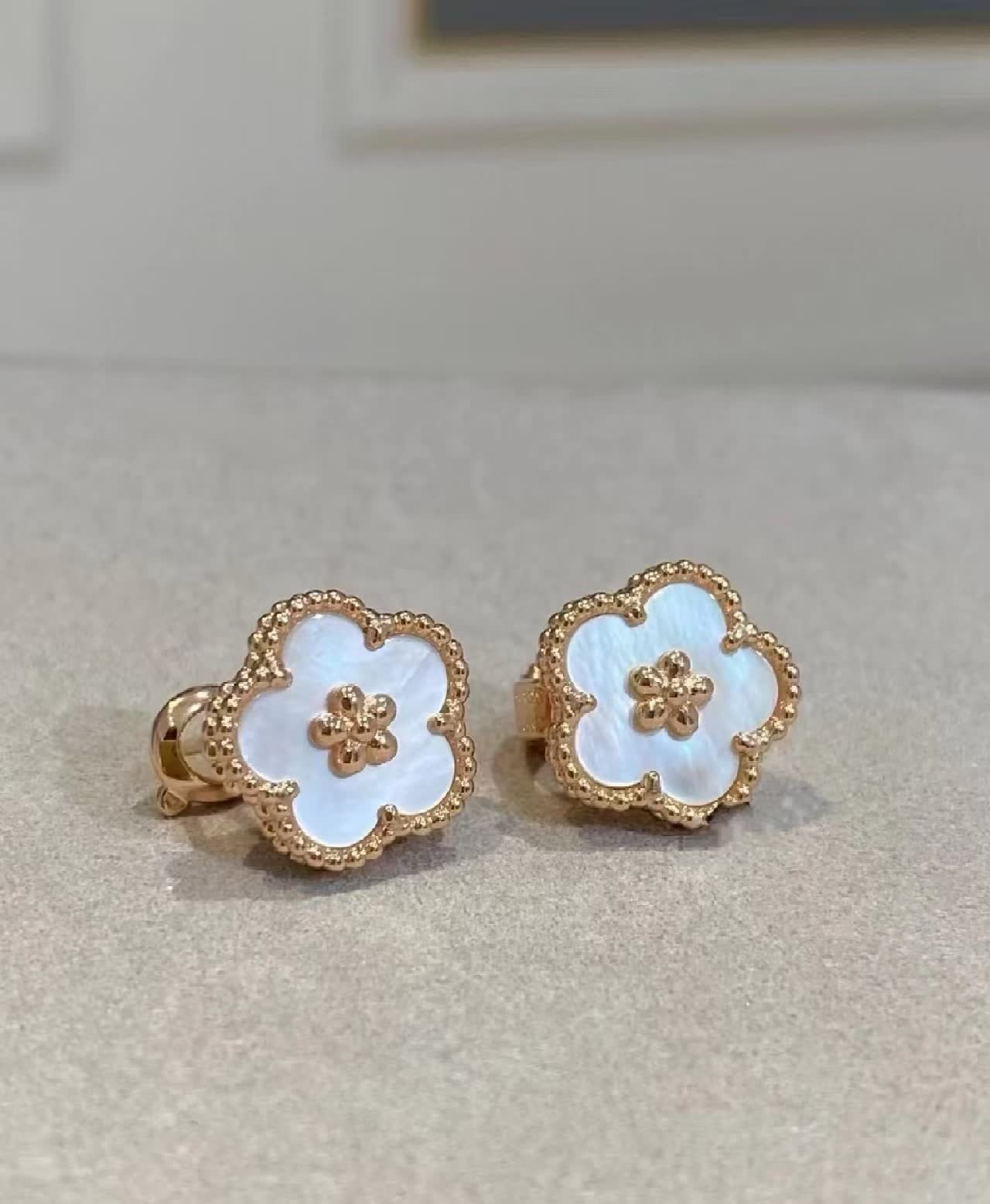Van Cleef & Arpels Alhambra Gold and Opal Jewelry Set